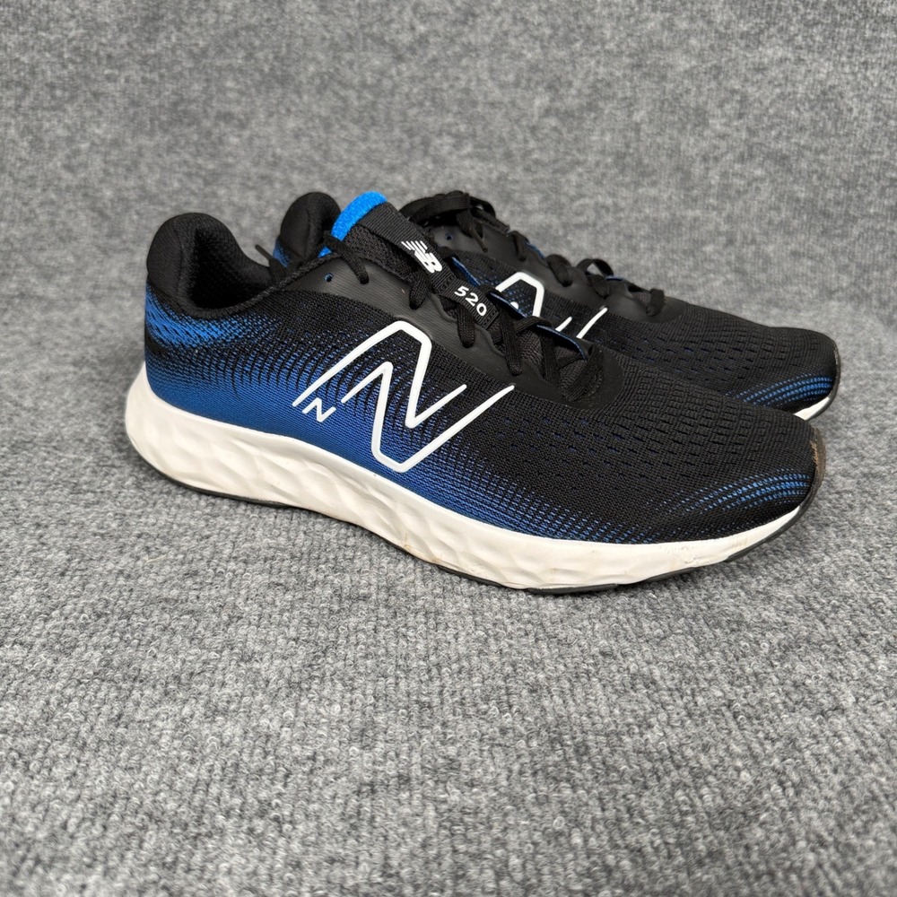 New Balance Size 11M 12.5W Running Sneakers Shoes Black Blue Lace Up Athletic